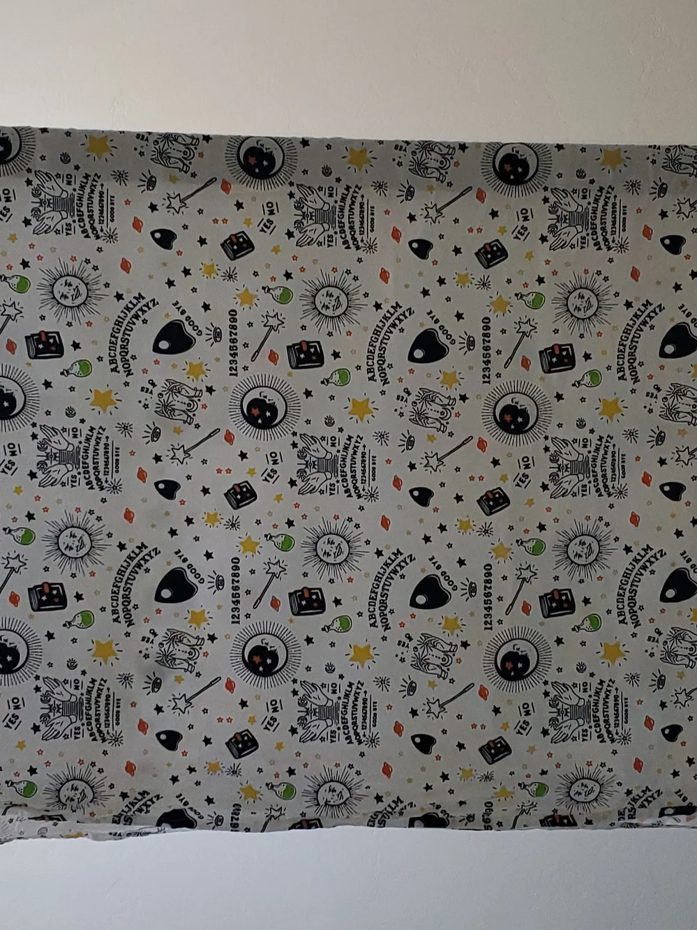 Bourbun St. Apothecary Witchy Cotton Shower Curtain